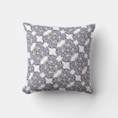 Wheels Black and White - Throw Pillow クッション (正面)
