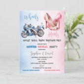 Wheels or Heels 性別お披露目パーティー 招待状 (スタンド正面)