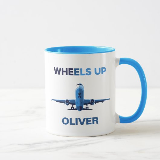 Wheels Up航空離陸ミニマリスト マグカップ (右)