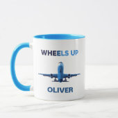 Wheels Up航空離陸ミニマリスト マグカップ (左)
