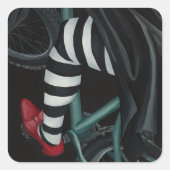 Wheels Up! スクエアシール (正面)