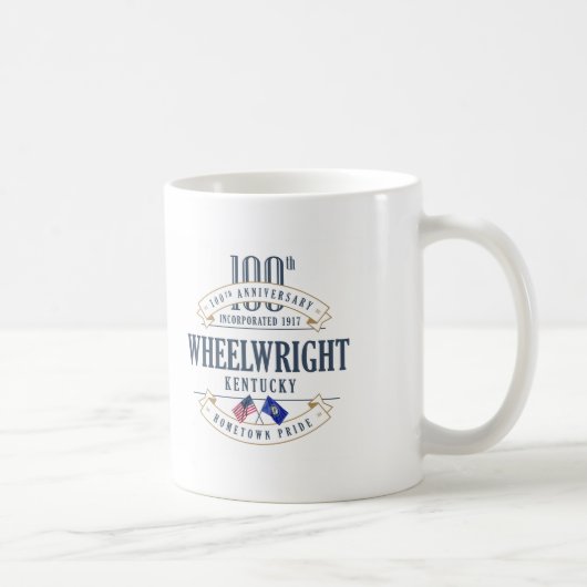 Wheelwright、ケンタッキー100th記念日のマグ コーヒーマグカップ (右)