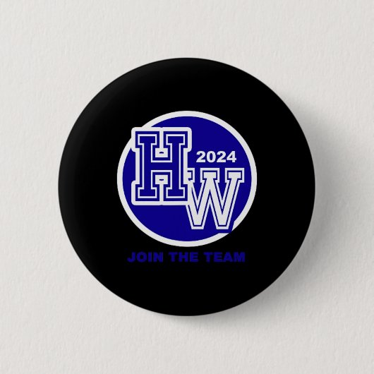 Wheimer 2024チームに参加 – 私たち救の民主主義- F 缶バッジ (正面)