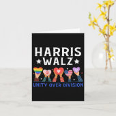 Wheimer 2024 Unity Over Division Harris W 2024 カード (黄色い花)