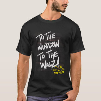 Wheimer Harris W 2024投票のウィンドウに Tシャツ