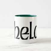 Whelanのケルト族のドラゴンのマグ ツートーンマグカップ (中央)