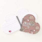 Whelk Shells Illustrated Custom Heart-shaped ノートブック (内部)