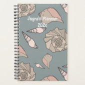 Whelk Shells Illustrated Yearly Custom Planner プランナー手帳 (正面)