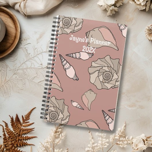 Whelk Shells Illustrated Yearly Custom Planner プランナー手帳
