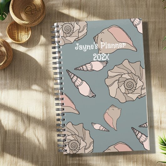 Whelk Shells Illustrated Yearly Custom Planner プランナー手帳