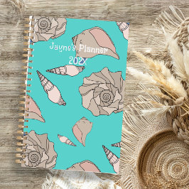 Whelk Shells Illustrated Yearly Custom Planner プランナー手帳