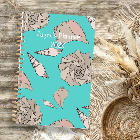 Whelk Shells Illustrated Yearly Custom Planner プランナー手帳