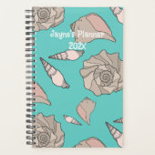Whelk Shells Illustrated Yearly Custom Planner プランナー手帳 (正面)