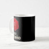 Whelp Nevermind D20 サイコロ ボードゲーム好きな男性 女性 コーヒーマグカップ (正面左)