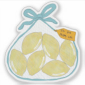 「When 与え Life You  Lemons」ステッカー シール (正面)