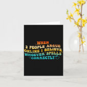 When 2 People Argue Online, I Believe Wcute Ss Cut カード (黄色い花)