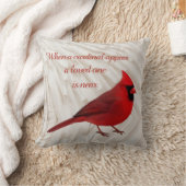 When A Cardinal Appear A Loved One Is Near Nature クッション (ブランケット)