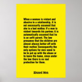 When A Woman Is Violent And Abusive … ポスター (正面)