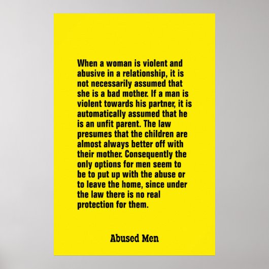 When A Woman Is Violent And Abusive … ポスター (正面)