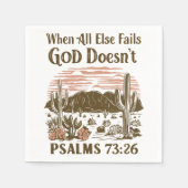 When All else Fails God Doesn't スタンダードカクテルナプキン (正面)