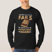 When All Else Fails Read The Instructions Again   Tシャツ (正面)