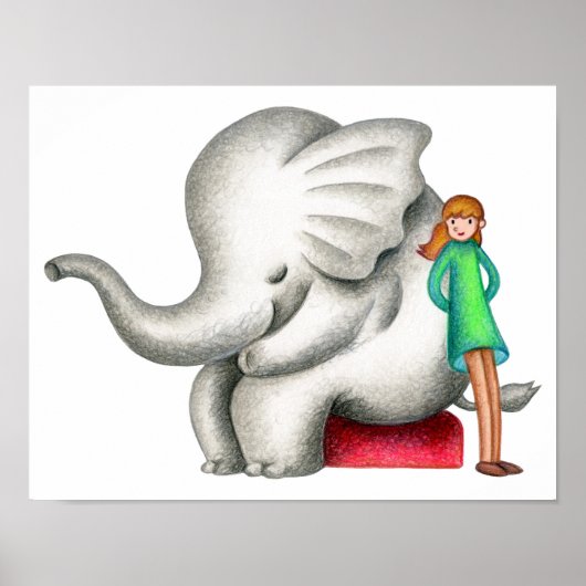 When an elephant and a girl come together. ポスター (正面)
