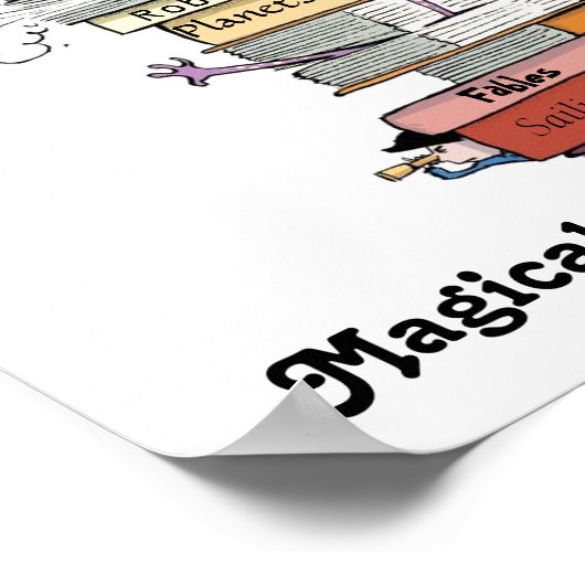 When Books 来 Alive Literacy Poster ポスター (角)