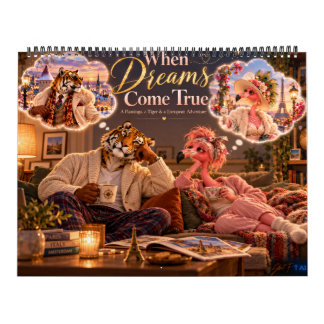 When Dreams Come True – Funny Flamingo & Tiger2027 カレンダー