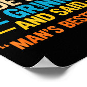 When God Made Dogs Funny Pet Owner Christian Faith ポスター (角)