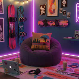 When Hell Freezes Over I'll Ski There Too Ember クッション