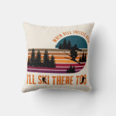 When Hell Freezes Over I'll Ski There Too Ivory クッション (裏面)