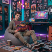 When Hell Freezes Over I'll Ski There Too Maroon クッション