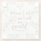 When I am weak, then I am strong. ガラスコースター (裏面)