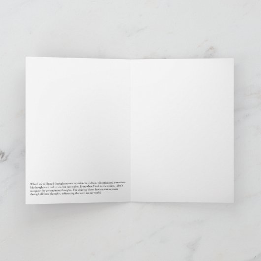 When I look at you, what I see is me カード (内部)