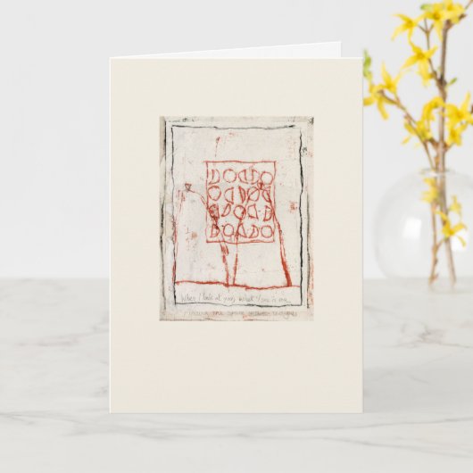 When I look at you, what I see is me カード (黄色い花)