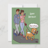 When Inローマフラットカード (正面)