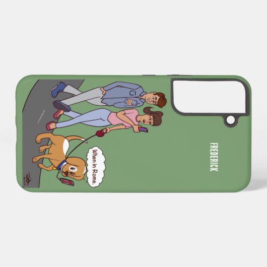 When Inローマ Samsung Galaxyケース (裏面横)