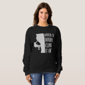 When In Doubt Climb It Out Climber Sport Climbing スウェットシャツ (正面フル)