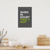 WHEN IN DOUBT, TAKE A NAP – Cozy Wall Art ポスター (キッチン)
