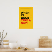 WHEN IN DOUBT, TAKE A NAP – Cozy Wall Art ポスター (キッチン)
