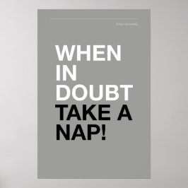 WHEN IN DOUBT, TAKE A NAP – Cozy Wall Art ポスター