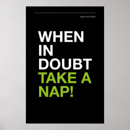 WHEN IN DOUBT, TAKE A NAP – Cozy Wall Art ポスター