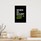 WHEN IN DOUBT, TAKE A NAP – Cozy Wall Art ポスター (キッチン)