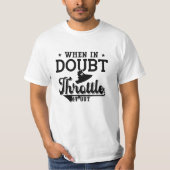 When In Doubt Throttle It Out Jet Skiing Jet Ski Tシャツ (正面)