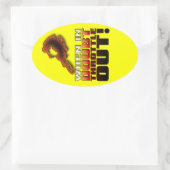 When IndousダートバイクモトクロスStiをスロットルアウト 楕円形シール (バッグ)