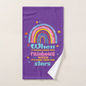When It Rains Look For Rainbows バスタオルセット (ハンドタオル)
