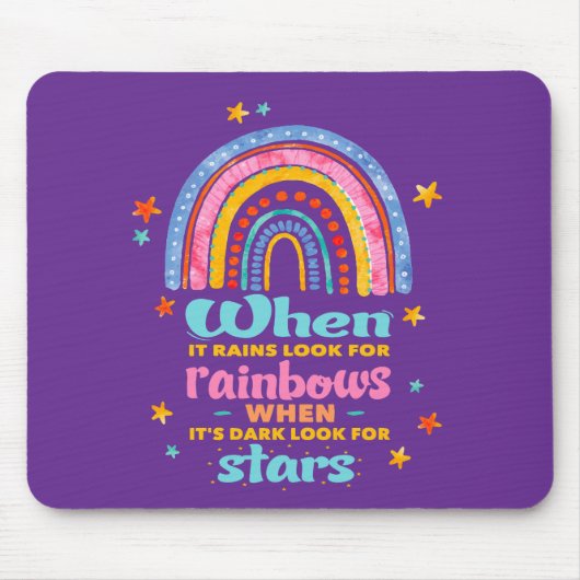 When It Rains Look For Rainbows マウスパッド (正面)
