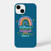 When It Rains Look For Rainbows iPhoneケース (裏面)