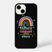 When It Rains Look For Rainbows iPhoneケース (裏面)