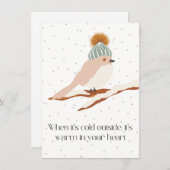 When it’s cold outside… サンキューカード (正面/裏面)